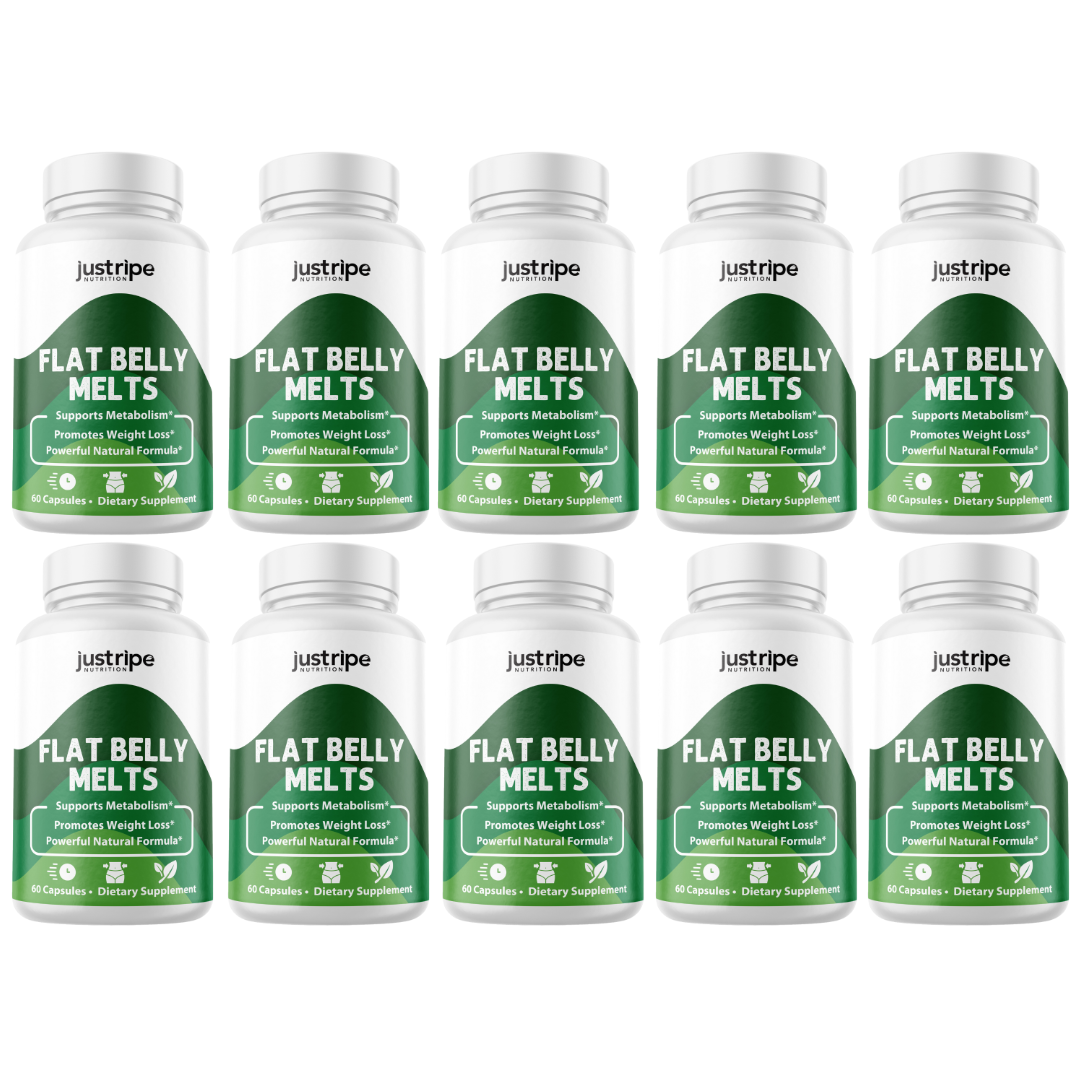 12 Pack Flat Belly Melts Supplement-Supports Metabolism Advanced Formula 60 Caps